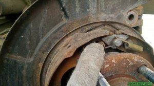 Outlander XL Замена колодок ручника