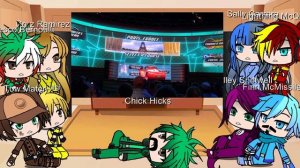 Pixar Cars React to Lighting McQueen's Racing Academy (From my World Ofc) | Gacha Club