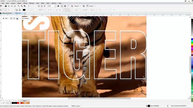 PowerClip Inside Text | Advanced CorelDraw Tutorial For Beginners | Tips & Tricks смотреть онлайн