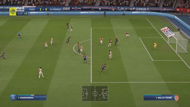 FIFA 19 - Paris Saint Germain vs. AS Monaco @ Parc des Princes смотреть онлайн