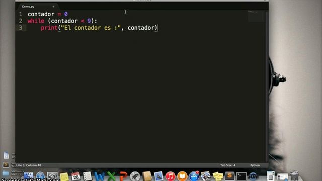 Loop WHILE en Python 3 смотреть онлайн
