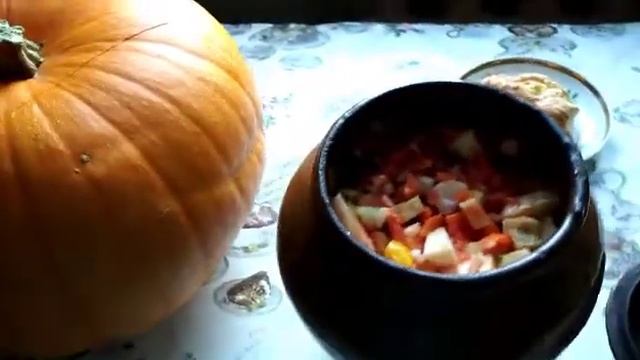 Блюда из русской печи: мясо в тыкве смотреть онлайн