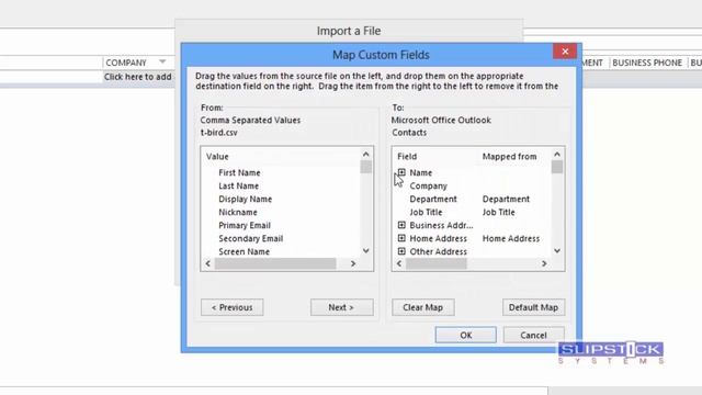 Import CSV file into Outlook Contacts смотреть онлайн