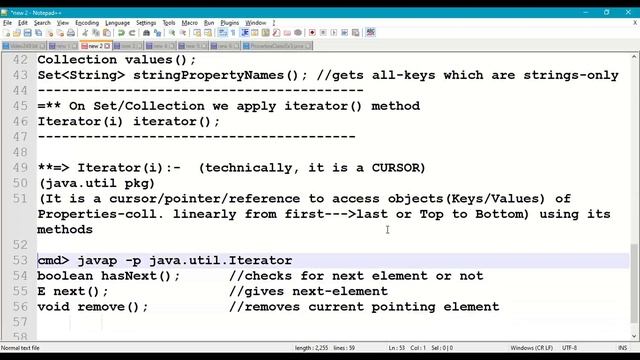 #248 Properties class with iterator() Method ||Java Collection Framework || Iterator cursor|| Map(i смотреть онлайн