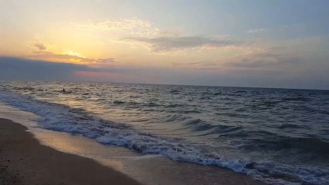 Азовское море, закат. смотреть онлайн