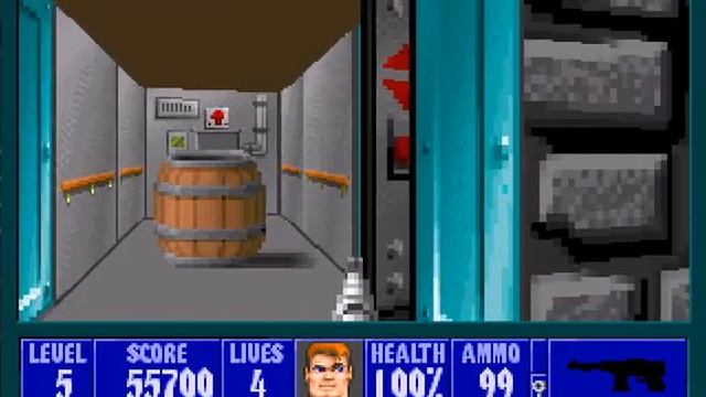 Wolfenstein 3D 4 эпизод 5 серия