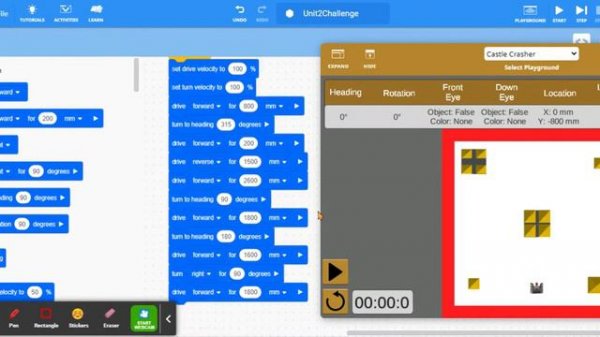 VEXcode VR- Castle Crasher Help Tutorial Guide