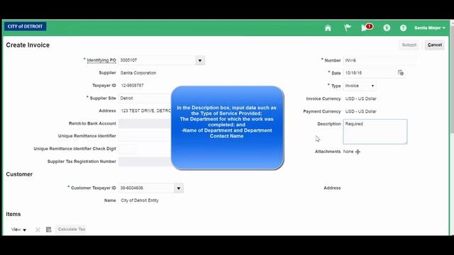 Oracle Portal Cloud Supplier Invoice-PO Video Instructions смотреть онлайн