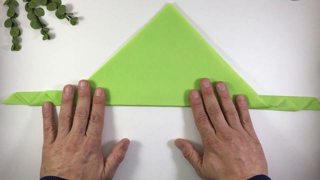 How to fold a paper napkin - Leaf in the glass | Napkin Folding смотреть онлайн