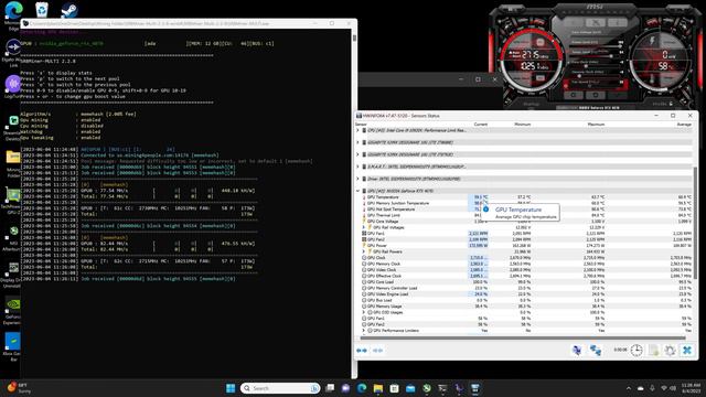 Rtx 4070 MSI Ventus Pepepow hashrate overclock settings смотреть онлайн