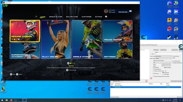 SUPERCROSS THE OFFICIAL VIDEOGAME 6 Cheat Table (Made For Steam) смотреть онлайн
