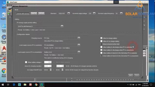 Hướng Dẫn Sữ Dụng Và Cài đặt Biến Tần Hybird Voltronic P2