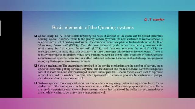 Management Science- Queuing Theory part 1 смотреть онлайн