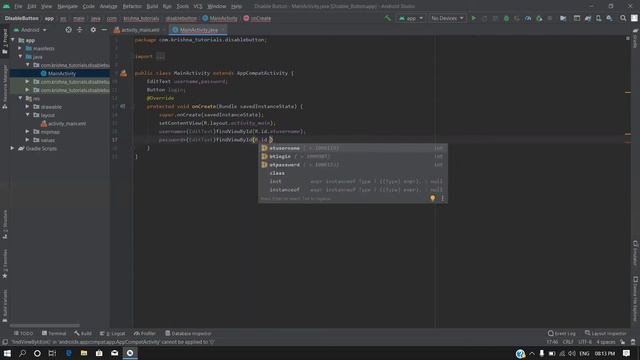 How to disable button with respect to EditText | Using TextWatcher | Android Studio Tutorial смотреть онлайн