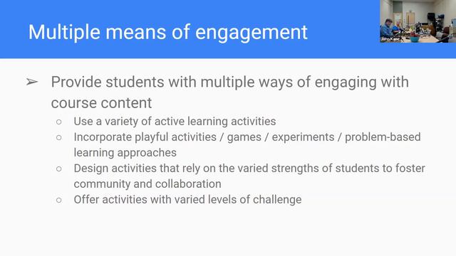 Session 8: Universal Design For Learning (UDL)