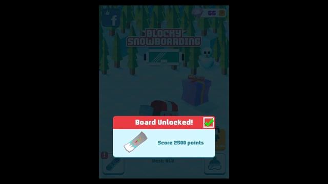 Blocky Snowboarding Endless Arcade Runner Android Game смотреть онлайн