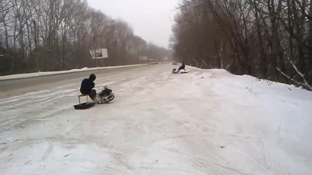 Самодельный снегоход Снегирек 2 номер) смотреть онлайн