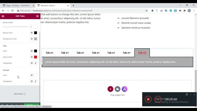 How To Add Tabs In ELEMENTOR | WordPress смотреть онлайн