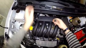 Как заменить свечи зажигания Nissan Almera 2012-2018год