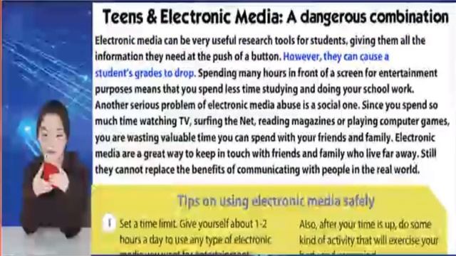 7 grade, English - "Teens and electronic media"- Яремкив Е.Д. (ШЛ 14) смотреть онлайн