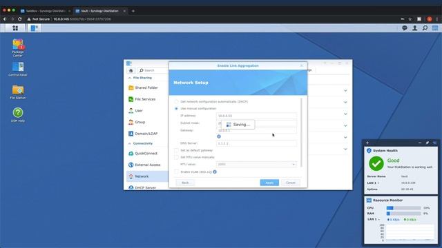 How To Setup The Synology Diskstation With A Bonded Network Connection смотреть онлайн