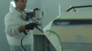 Нанесение жидкой шпаклевки