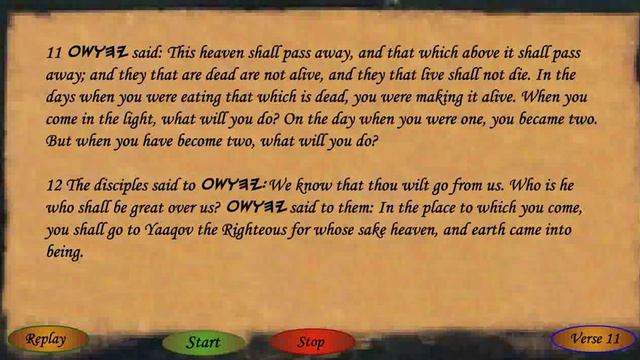 The Gospel of Thomas 1-20 смотреть онлайн