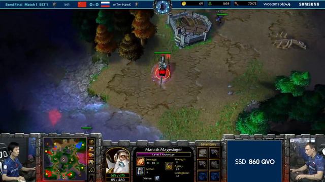 WCG 2019 GF | Warcraft 3 Semi Final | Infi vs mTw-HawK смотреть онлайн