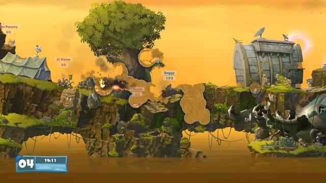 Worms W.M.D. Прохождение. Часть 2 смотреть онлайн