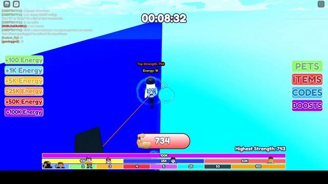 ПРОВЕРЯЮ СЕКРЕТНЫЕ КОДЫ В MUSCLE RACE CLICKER ROBLOX SECRET CODES MUSCLE RACE CLICKER смотреть онлайн