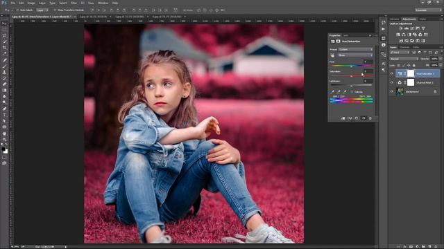 Pink Color Grading Effects in Photoshop | Color Grading in Photoshop | 3-Minutes Tutorial смотреть онлайн