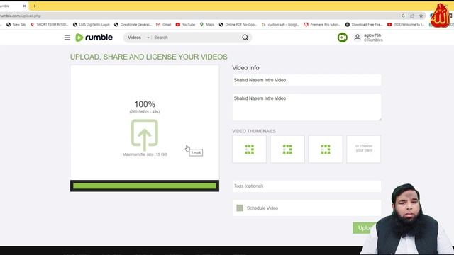 Rumble Earn Money | How To Upload Videos on Rumble by Shahid Naeem. смотреть онлайн