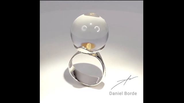 Daniel Borde - Joya de Autor . Sortija Pompa. Cristal de Roca y Plata con baño de Oro. смотреть онлайн