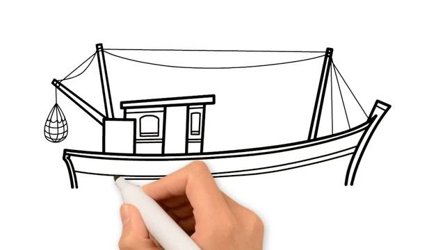 How to draw a boat for kids | Как нарисовать лодку для детей | Bolalar uchun qayiq chizish смотреть онлайн