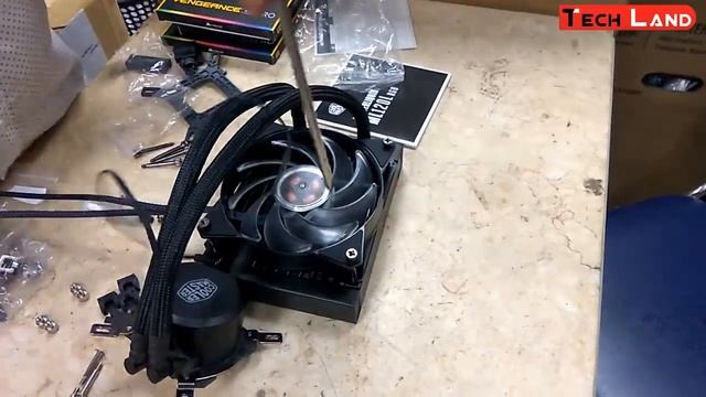 How To Installing MASTERLIQUID LITE 120 Cooler Master | Tech Land смотреть онлайн