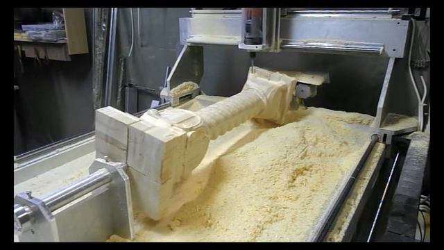 Изготовление колонны из бруса 200*200мм с поворотной осью. смотреть онлайн