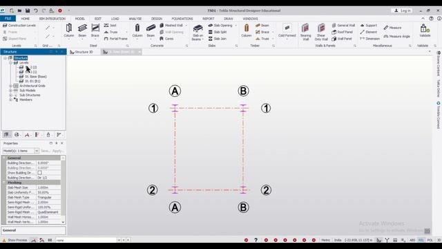 Create Slant beams in Tekla || Create tilted beams in Tekla || Insert tilted beams in Tekla смотреть онлайн