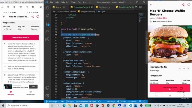 React native - Tasty App UI - Clone simple animation смотреть онлайн