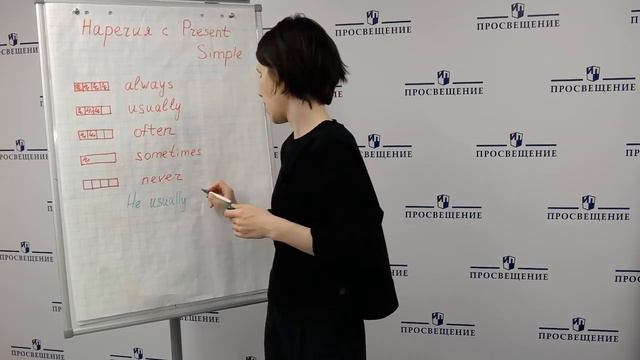 Английский язык. Наречия с Present Simple. Теория смотреть онлайн