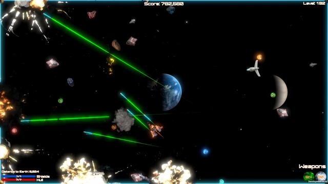 Shooting Blaster Big Bang Boom - a shoot 'em up (shmup) bullet hell game by SRM Games смотреть онлайн