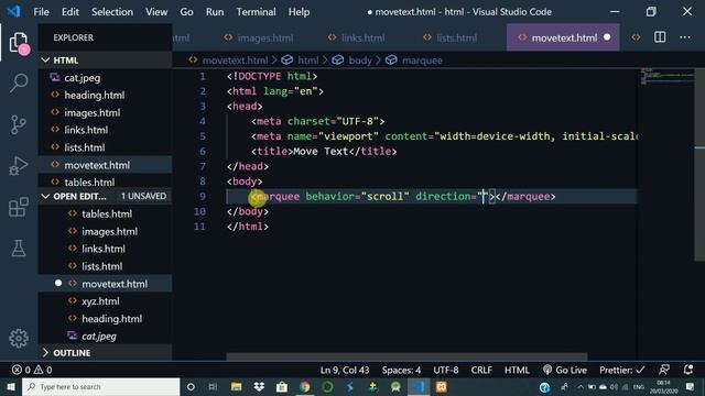 How to Move text in HTML? смотреть онлайн