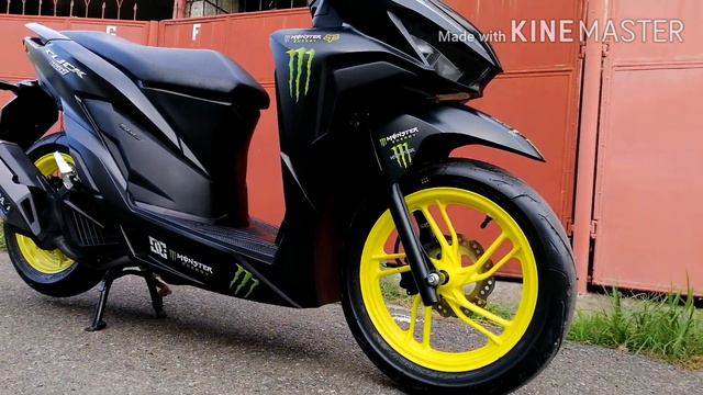 Honda Click 150i | Monster energy decals stickers смотреть онлайн