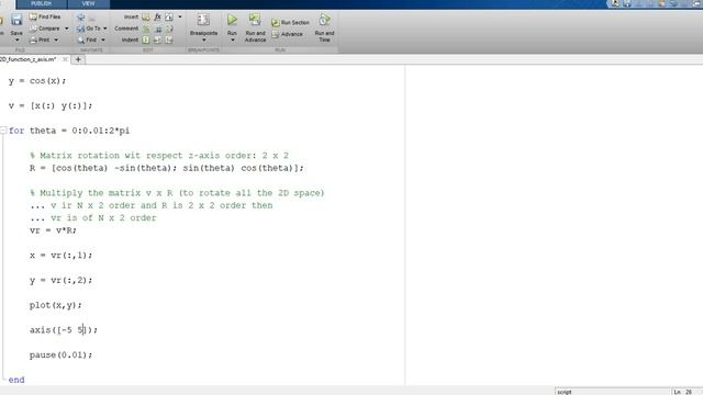 Rotate a 2D function regarding Z-axis (Matlab script) смотреть онлайн