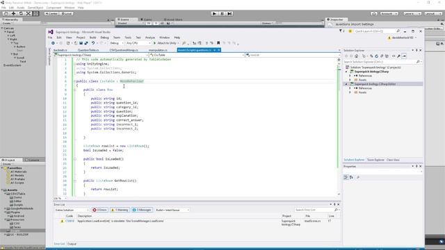 Working with CSV in Unity смотреть онлайн