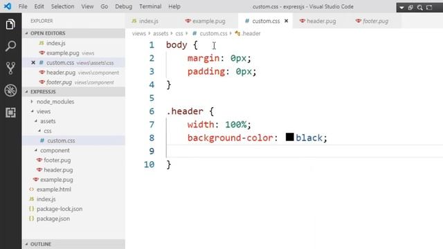 ExpressJS Tutorial - 19 - Linking CSS File In PUG - Hindi смотреть онлайн