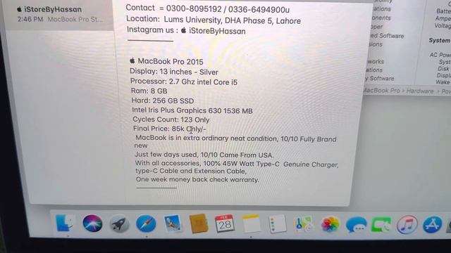 MacBook Pro 2015, i5, 8GB, 256GB, 10/10 brand new , silver #applemacbook #applemacbookpro смотреть онлайн