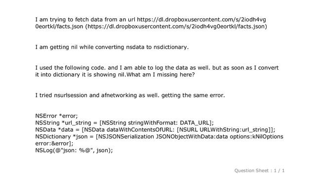 iOS : Converting NSData to NSDictionary смотреть онлайн