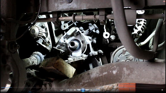 Замена комплекта ГРМ помпы и сальника коленвала на Peugeot 407 1,8 Пежо 407 2005 года 2часть