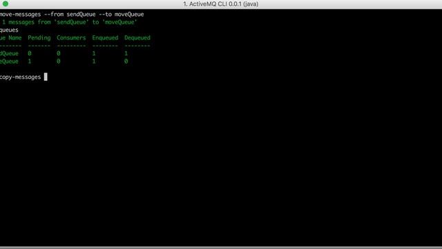 activemq-cli demo смотреть онлайн
