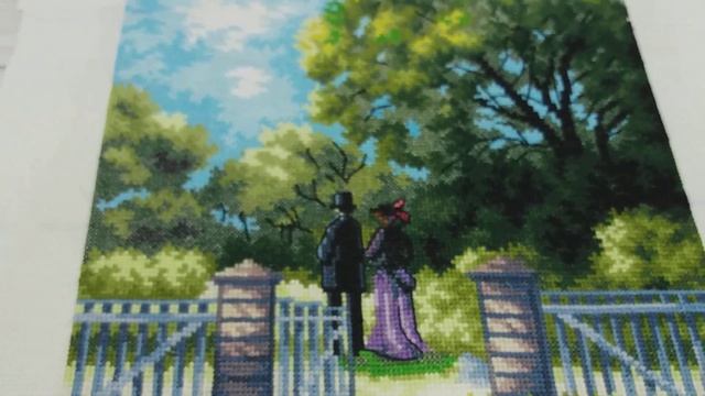 ✅ #ФИНИШ ! ПОЛНОСТЬЮ ГОТОВЫЙ СЮЖЕТ ОТ #ПАННА "У КАЛИТКИ"/ #вышивка #panna #handmade смотреть онлайн